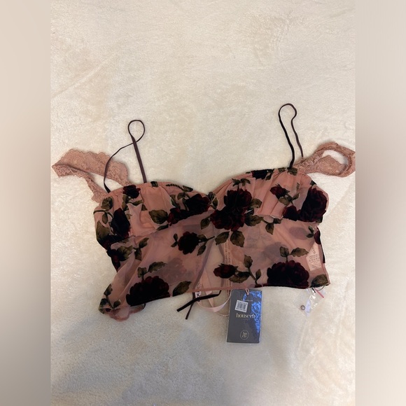 House of CB GRACIELA
DUSTY PINK DEVORE TOP - Picture 6 of 9